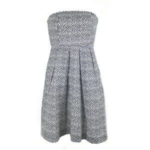 J. Crew | Strapless Seersucker Polka Dress | 12P
